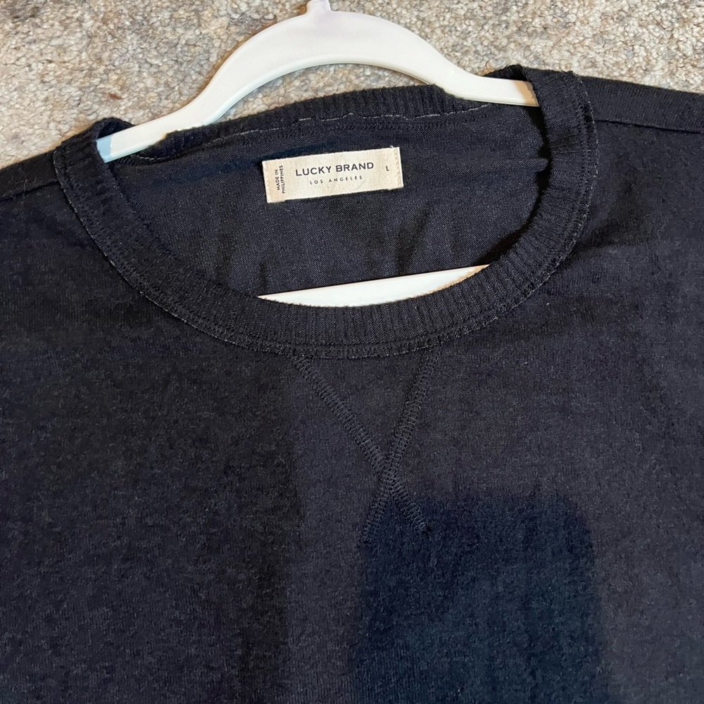 New tags Lucky Brand Women Black Lightweight Sweater Dress